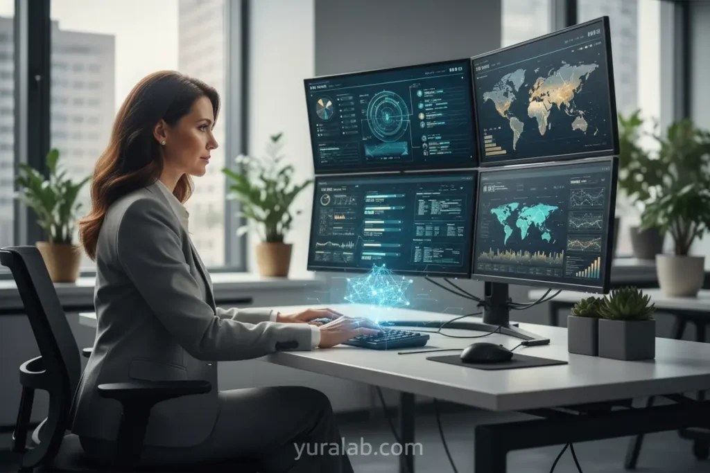 Eficiência de IA no trabalho para profissionais 2025